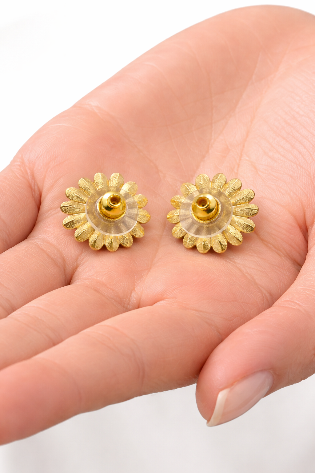 Anti-tarnish Stainless Steel floral studs