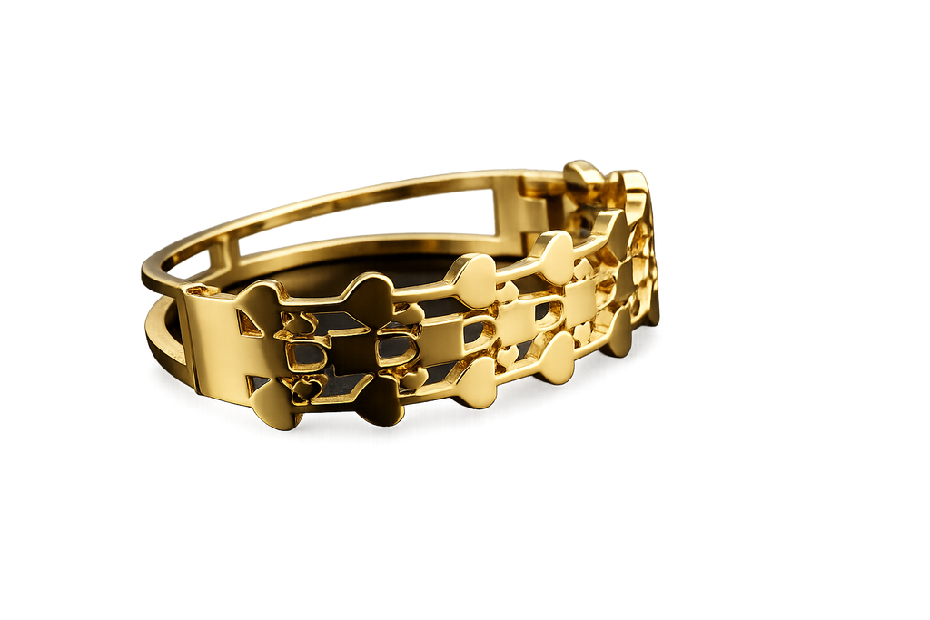 Elegant Gold Heart Anti Tarnish Stainless Steel Chain Bracelet