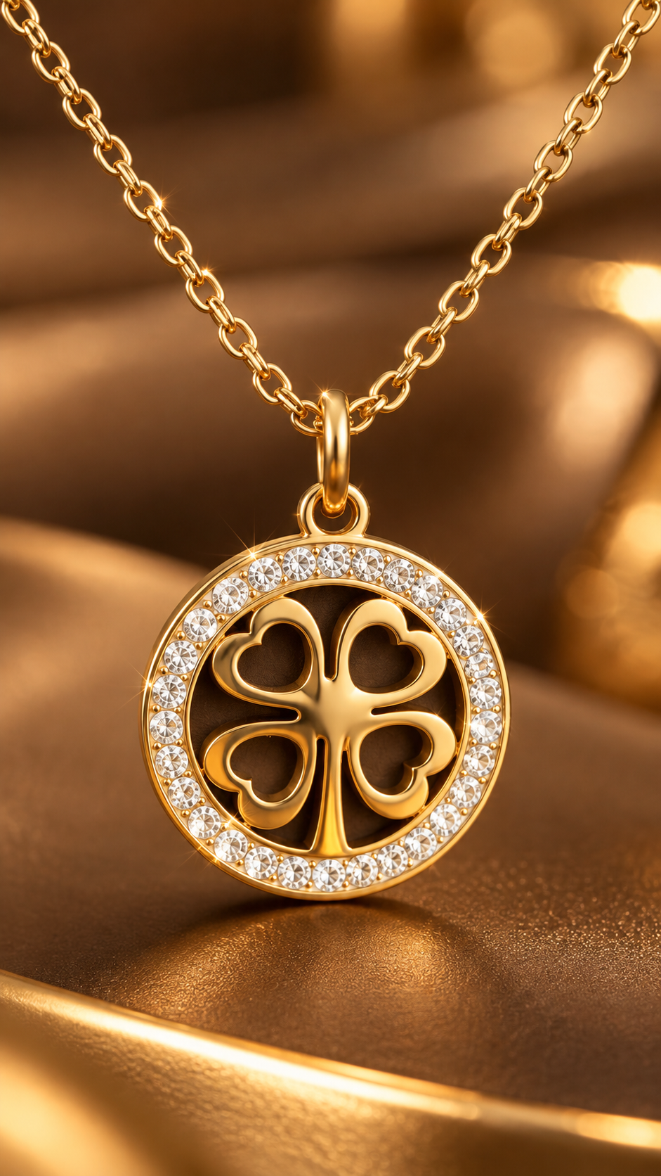 Four Heart Tree 316L Anti-Tarnish Necklace