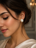 MoonGlow Pearl Studs