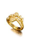 Golden Heart Bloom Anti Tarnish Stainless Steel Ring