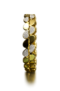 Golden Heart Link Anti Tarnish Stainless Steel Luxury Bracelet