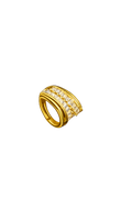 Regal Baguette Glow Anti Tarnish Stainless Steel Ring