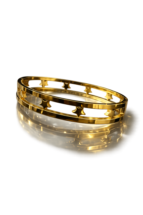 Celestial Starline Anti Tarnish Stainless Steel Gold Bracelet