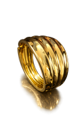 LuxeGlow Anti Tarnish Stainless Steel Gold Bangle Bracelet