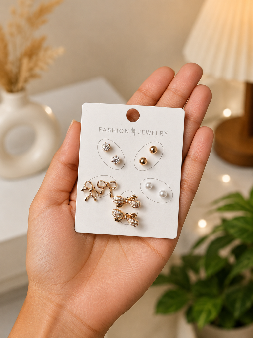 Luxe Charm 5-Pair Earring Set