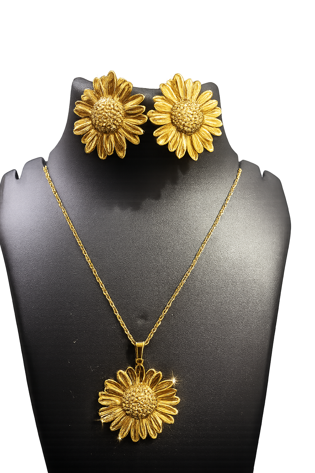 Golden Daisy Charm Set
