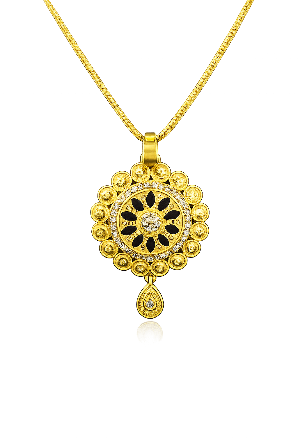 Luxury Ethnic Royal Sunburst Pendant Set