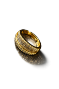 Eternal Sparkle Baguette Anti Tarnish Stainless Steel Ring