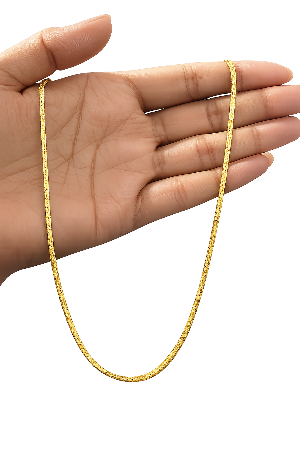 Golden Elegance Anti Tarnish Stainless Steel Slim Chain Necklace