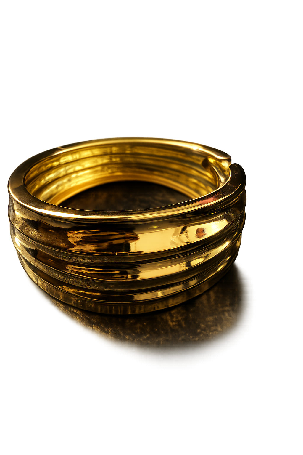 LuxeGlow Anti Tarnish Stainless Steel Gold Bangle Bracelet