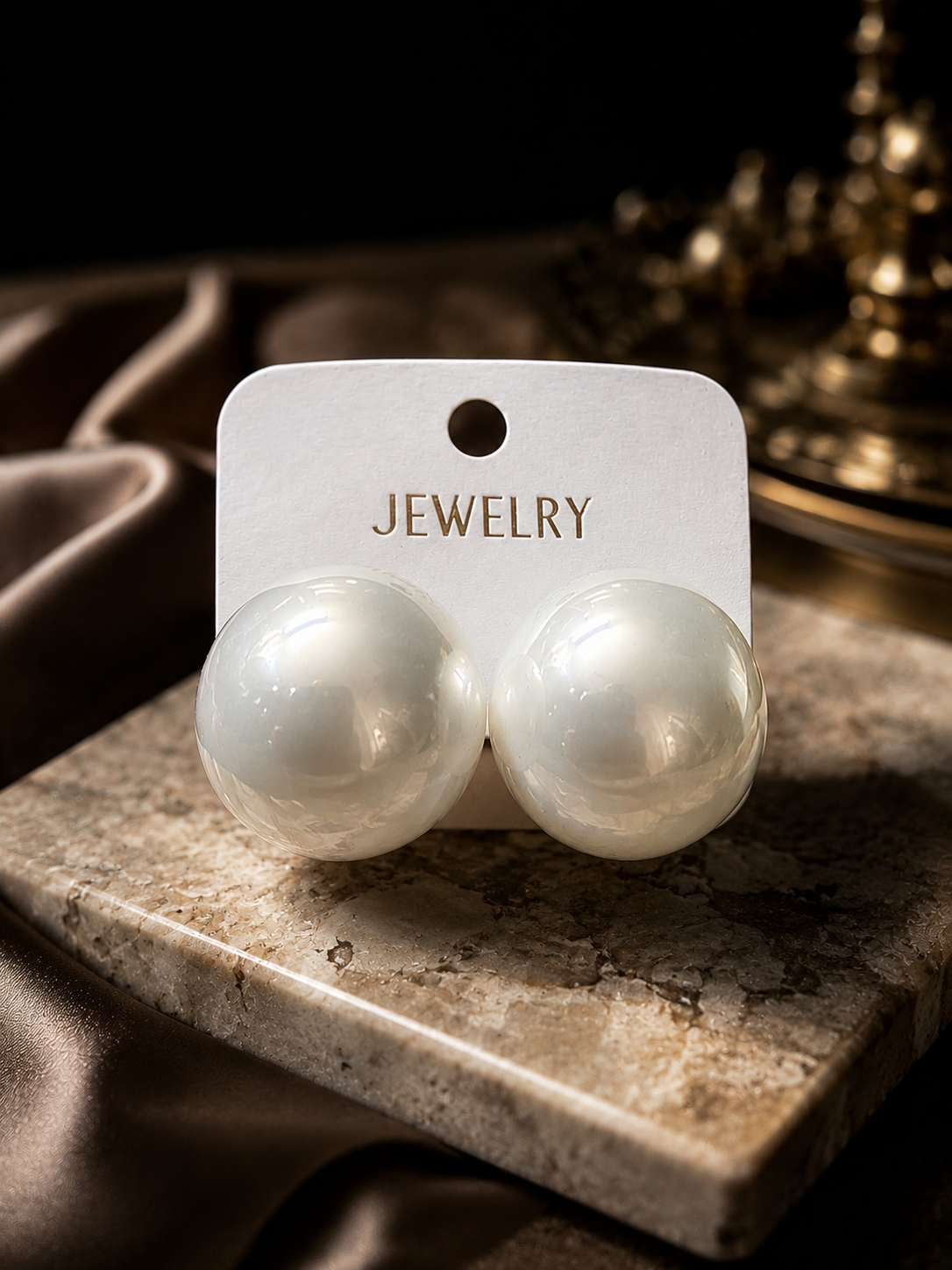 MoonGlow Pearl Studs