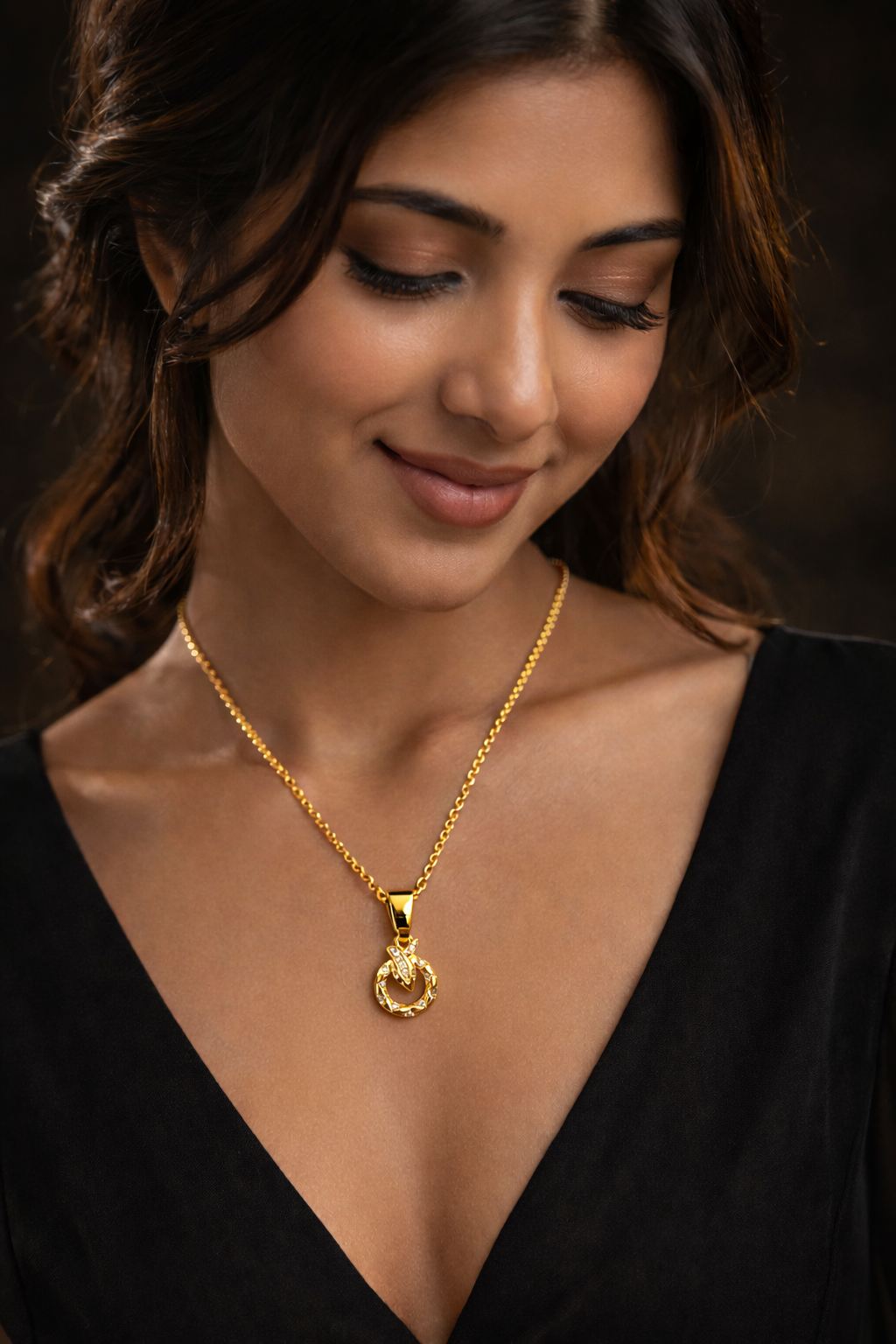Mystic Snake Loop Anti Tarnish Stainless Steel Pendant