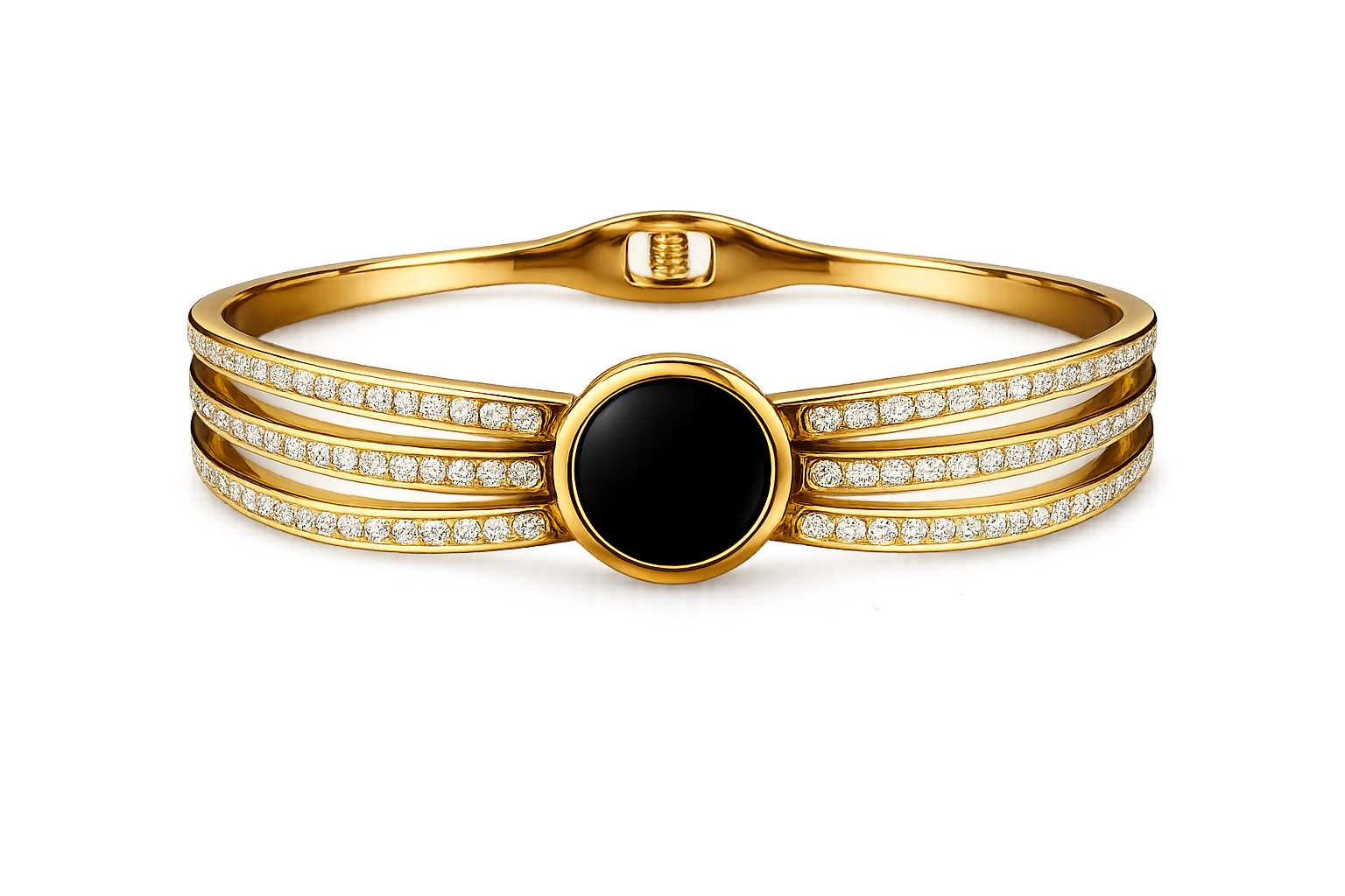 Eclipse Noir Stainless Steel Anti Tarnish Bracelet