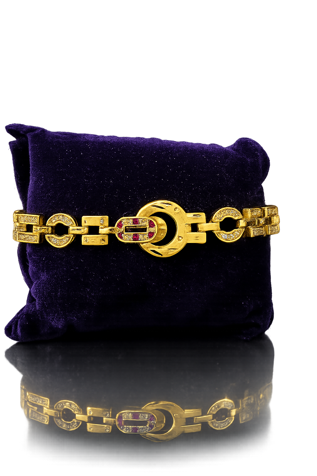 Royal Link Radiance Anti Tarnish Stainless Steel Gold Bracelet
