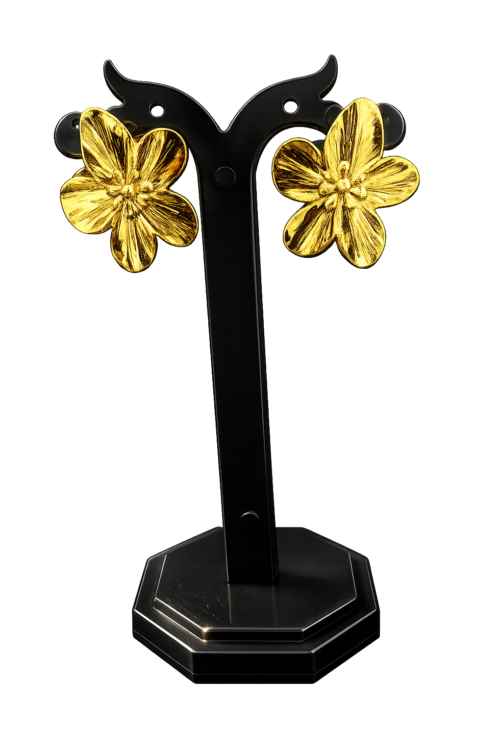 Veloura Bloom Anti Tarnish Stainless Steel Gold Earrings