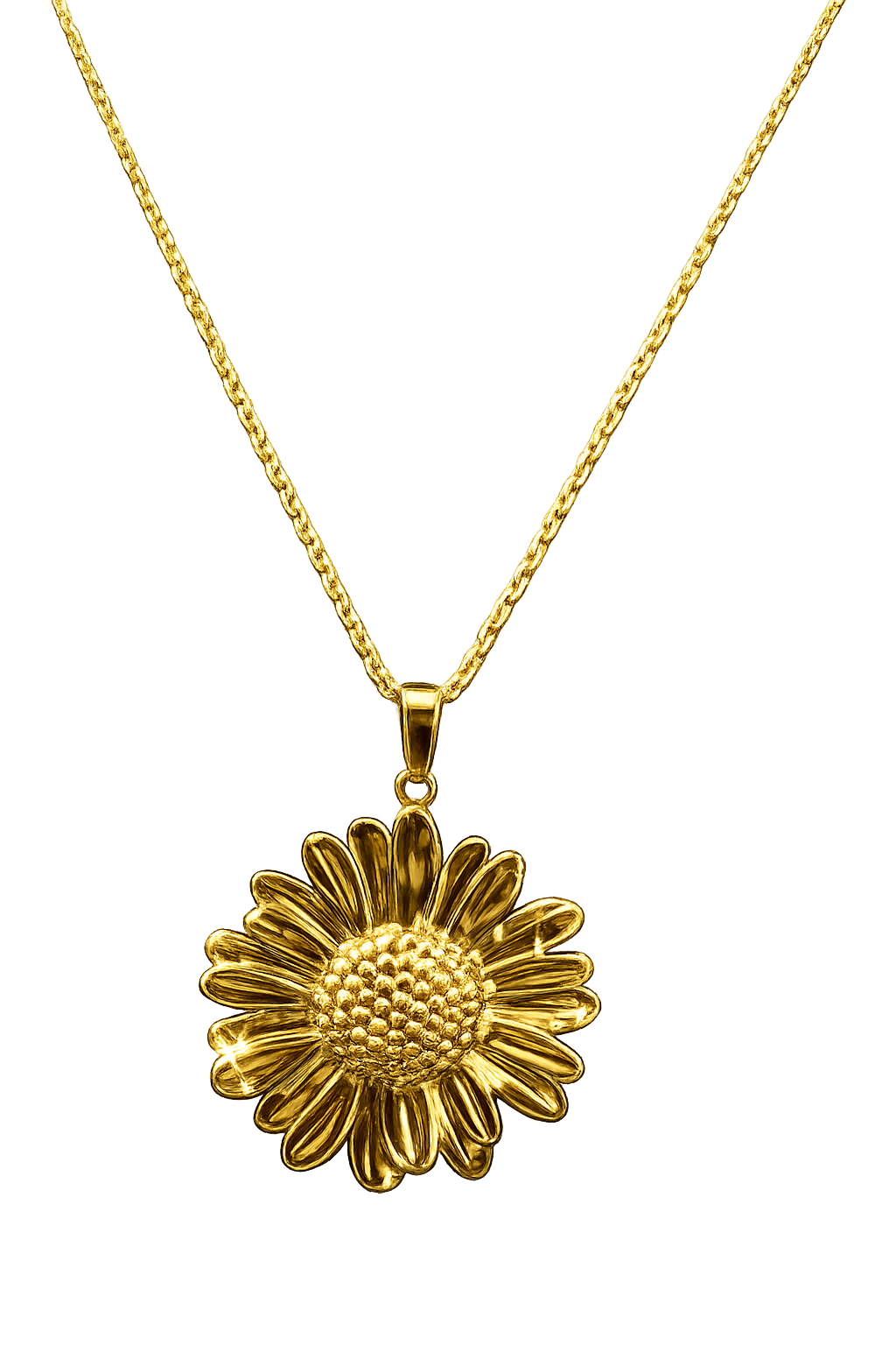 Golden Daisy Charm Set