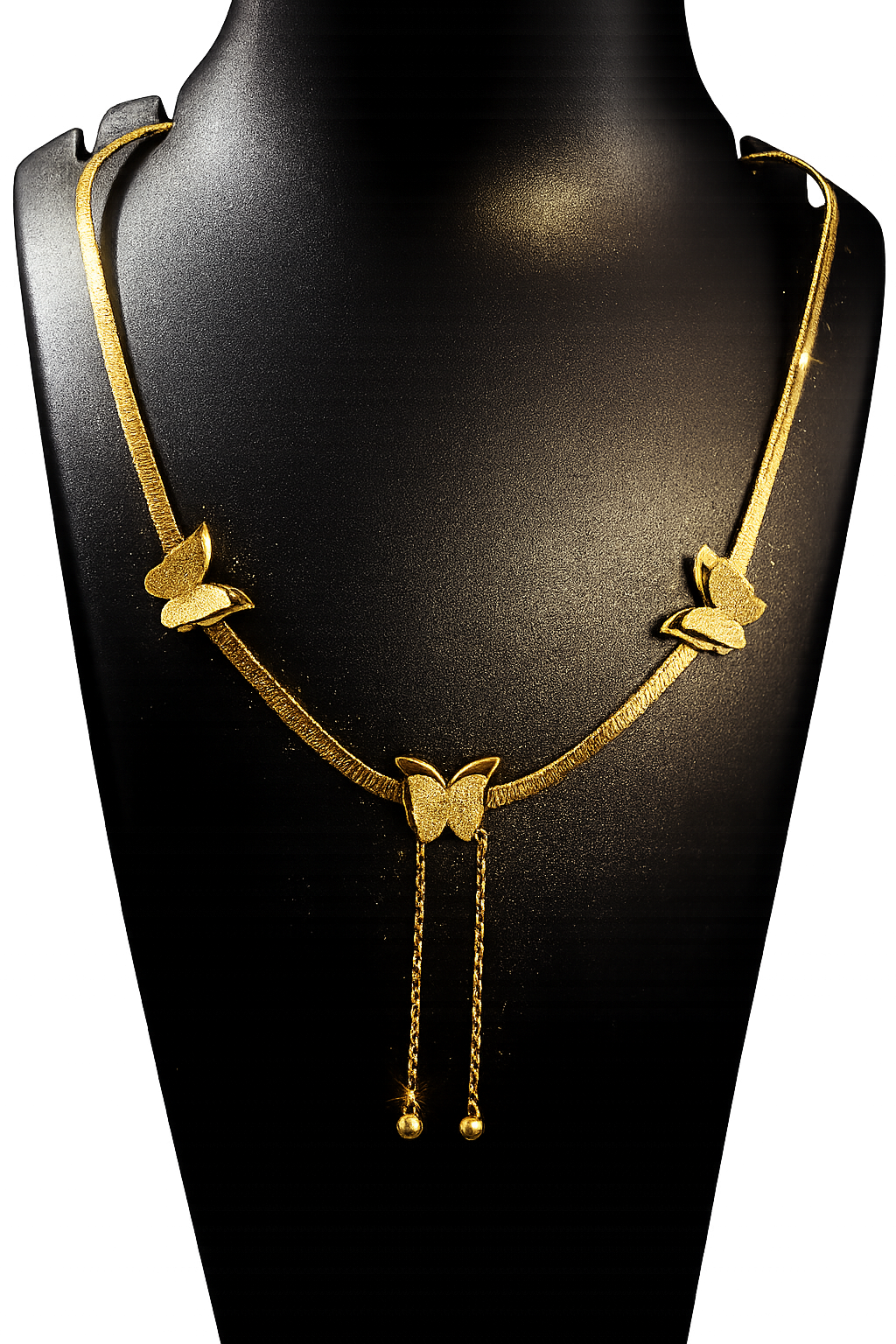 Golden Flutter Anti Tarnish Stainless Steel Butterfly Chain