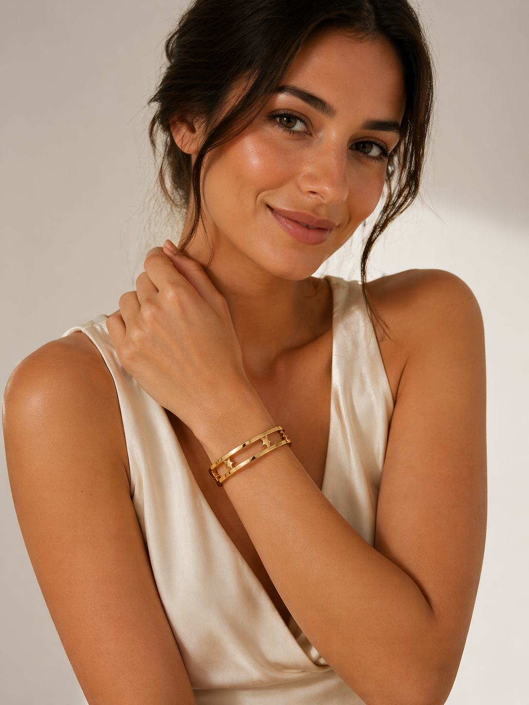 Celestial Starline Anti Tarnish Stainless Steel Gold Bracelet