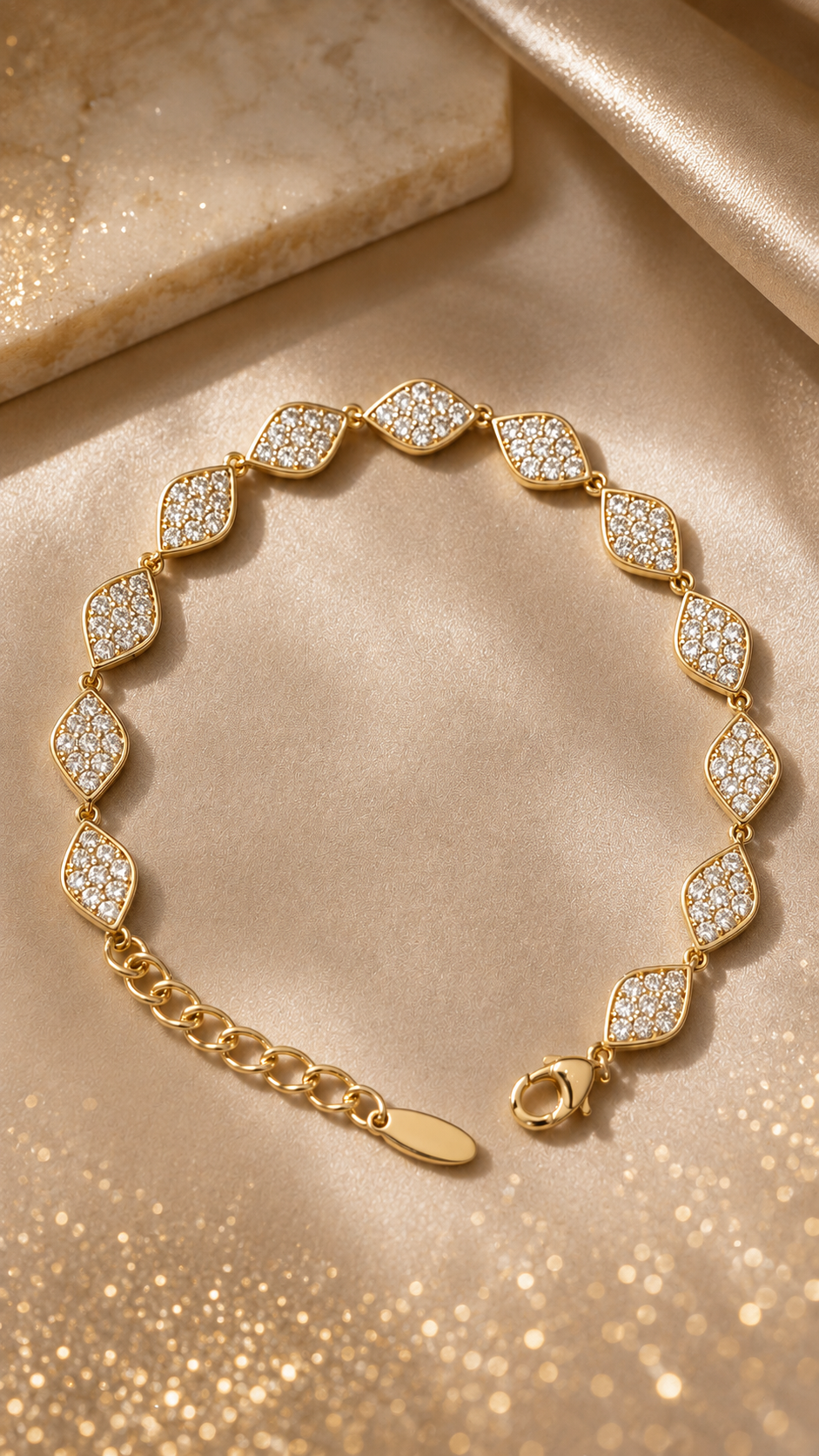 Lustra Leaf AD 316L Anti Tarnish Bracelet