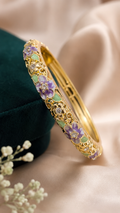 Vintage Floral 316L Anti Tarnish Bangle Bracelet