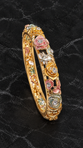 Multicolour Floral Enamel 316L Anti-Tarnish Bracelet