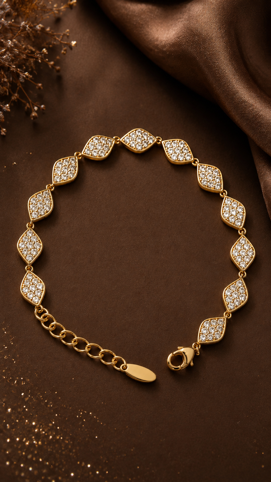 Lustra Leaf AD 316L Anti Tarnish Bracelet