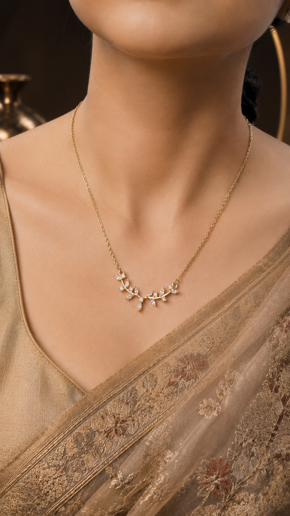 Crystal Bloom 316L Anti Tarnish Necklace