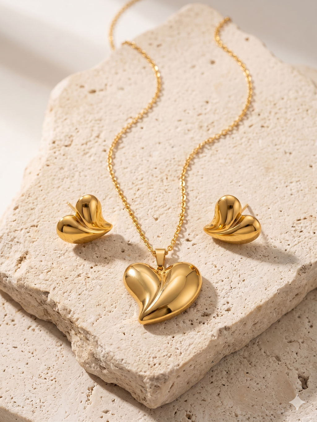 Golden Whisper Heart Set