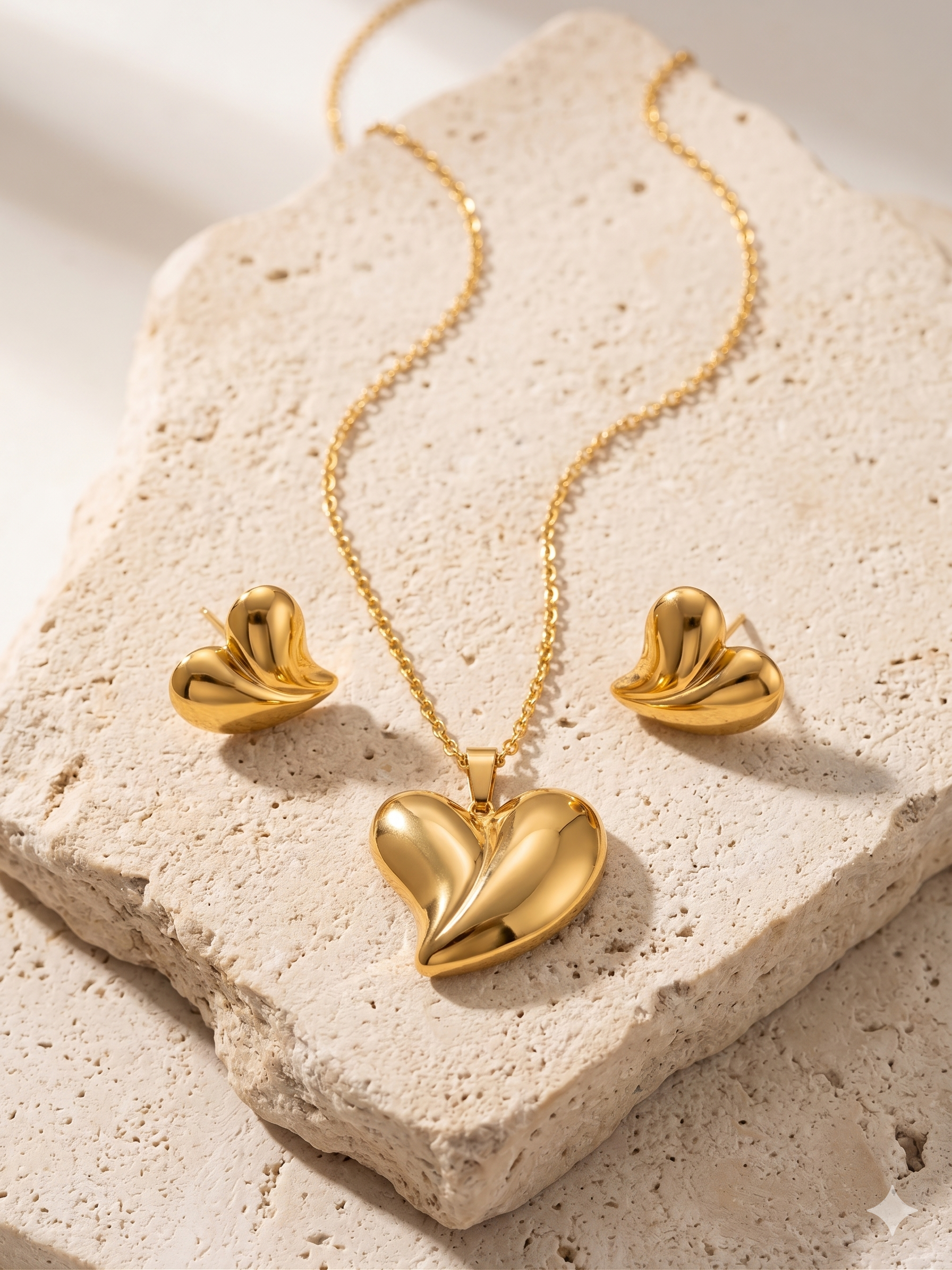 Golden Whisper Heart Set