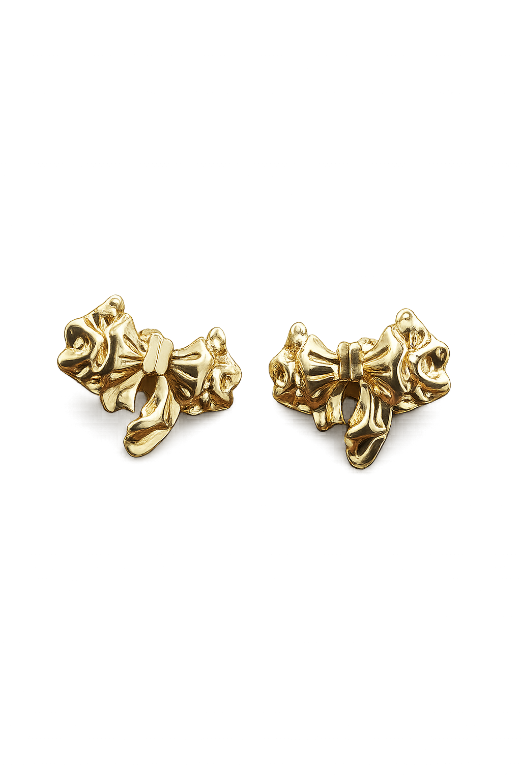 Golden Grace Bow Studs