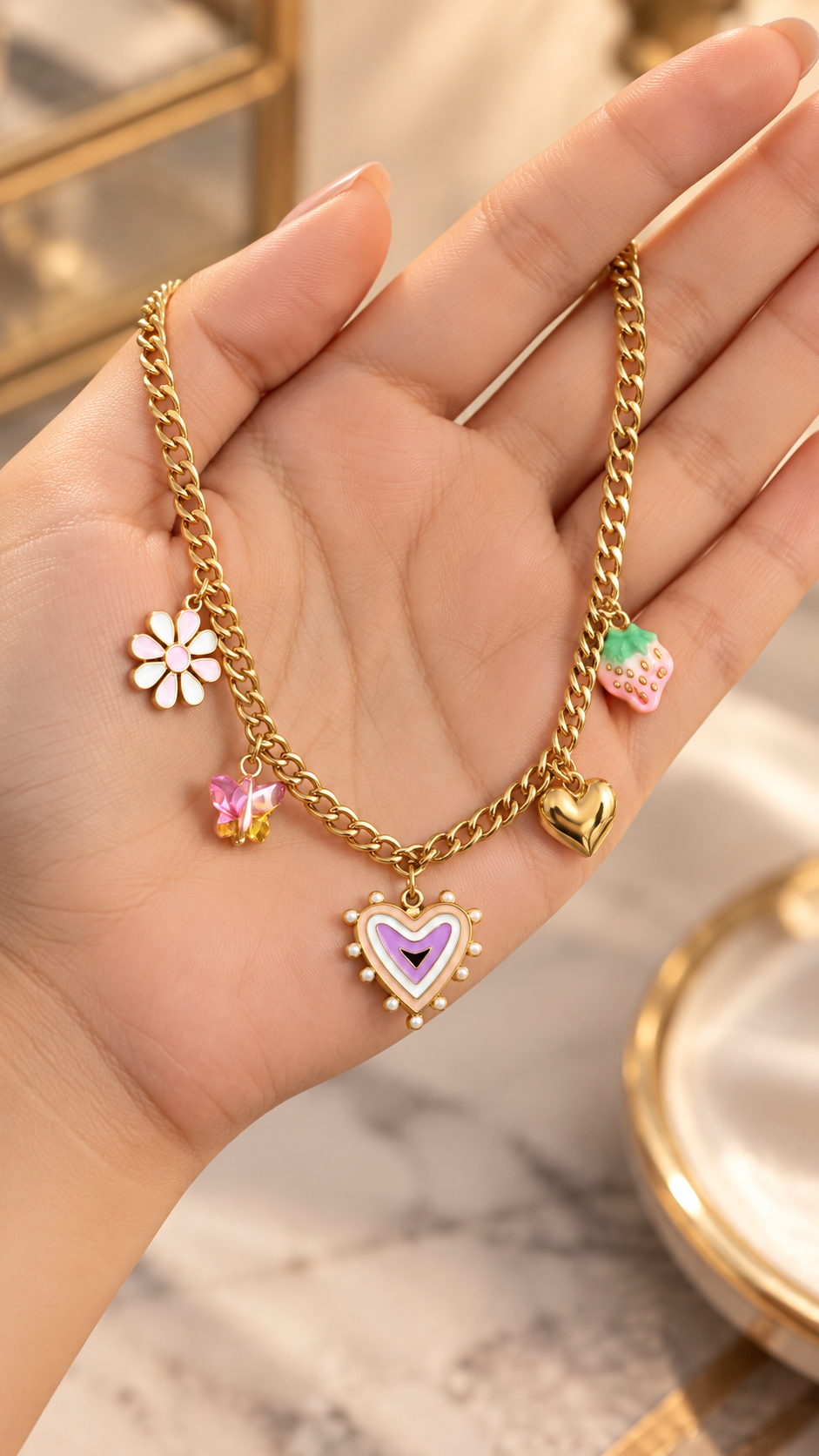Whimsy Charm 316L Anti-Tarnish Necklace