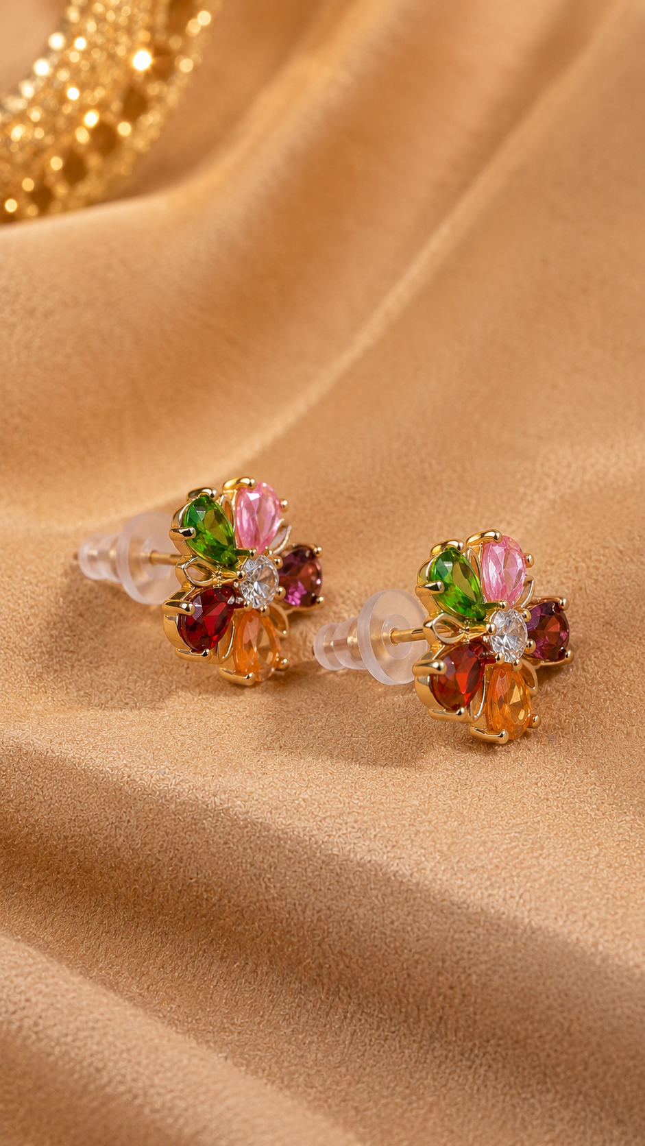 Royal Blossom Multicolor Earrings
