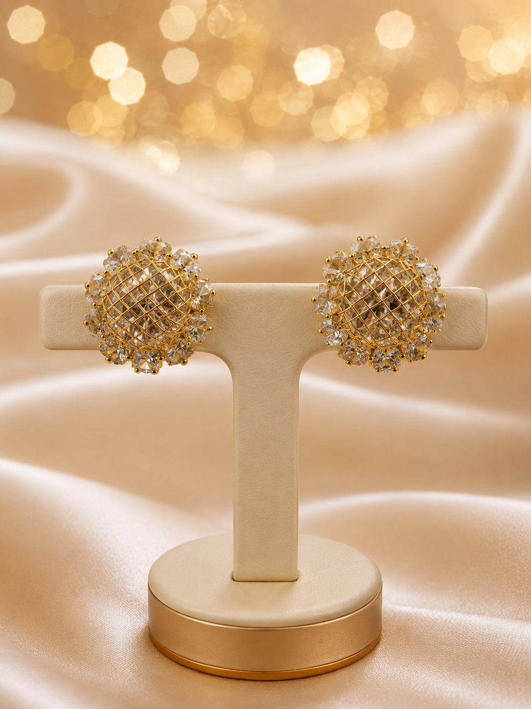 Imperial Floral 316L Anti Tarnish Stud Earrings