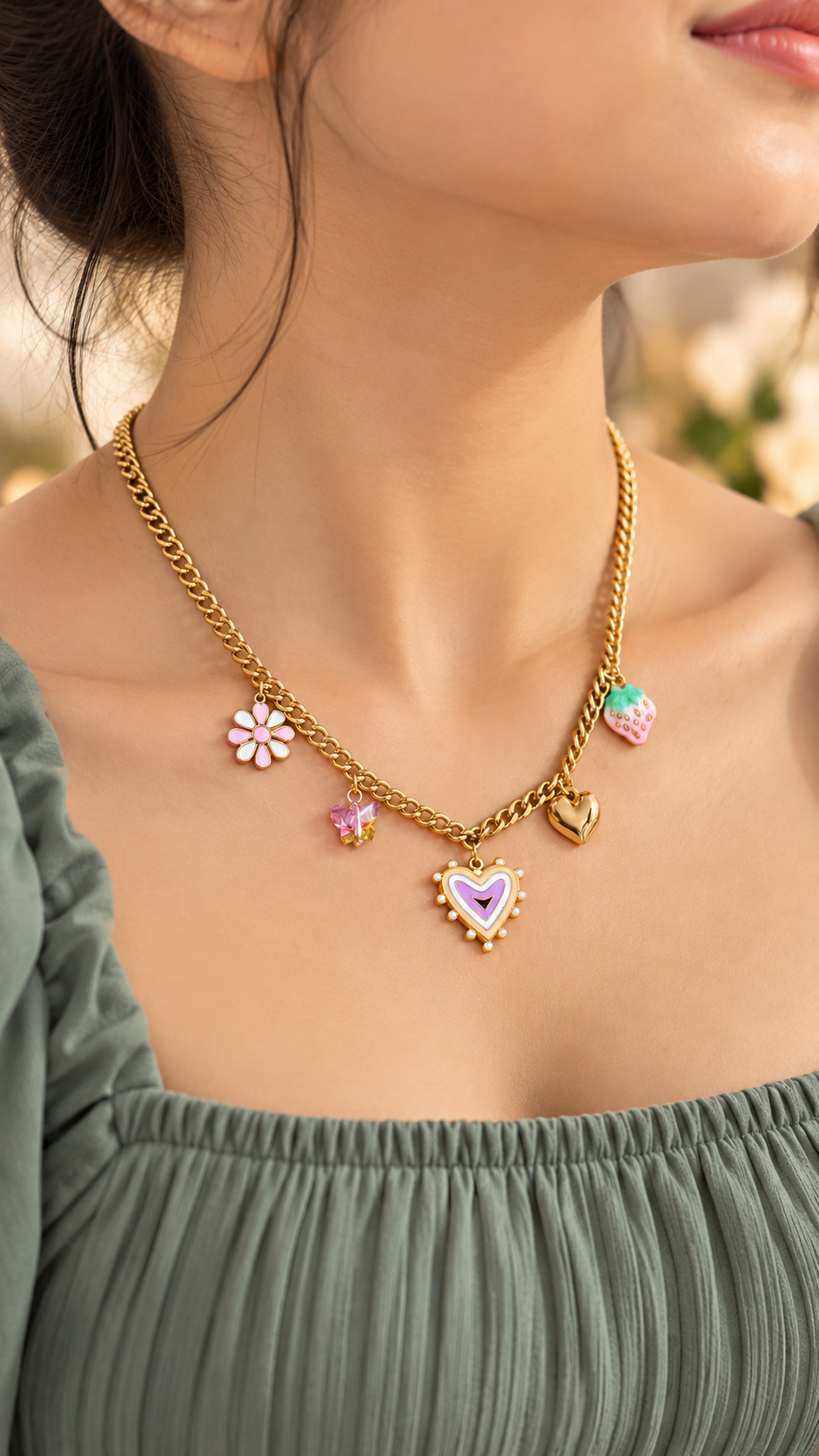 Whimsy Charm 316L Anti-Tarnish Necklace