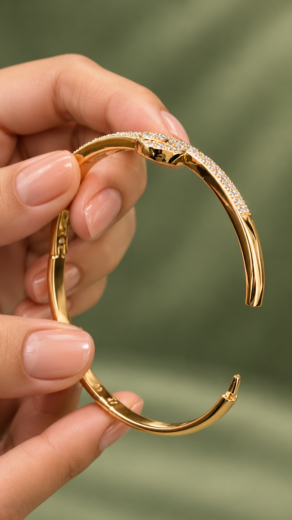 Geometric Circle & Triangle 316L Anti-Tarnish AD Bracelet