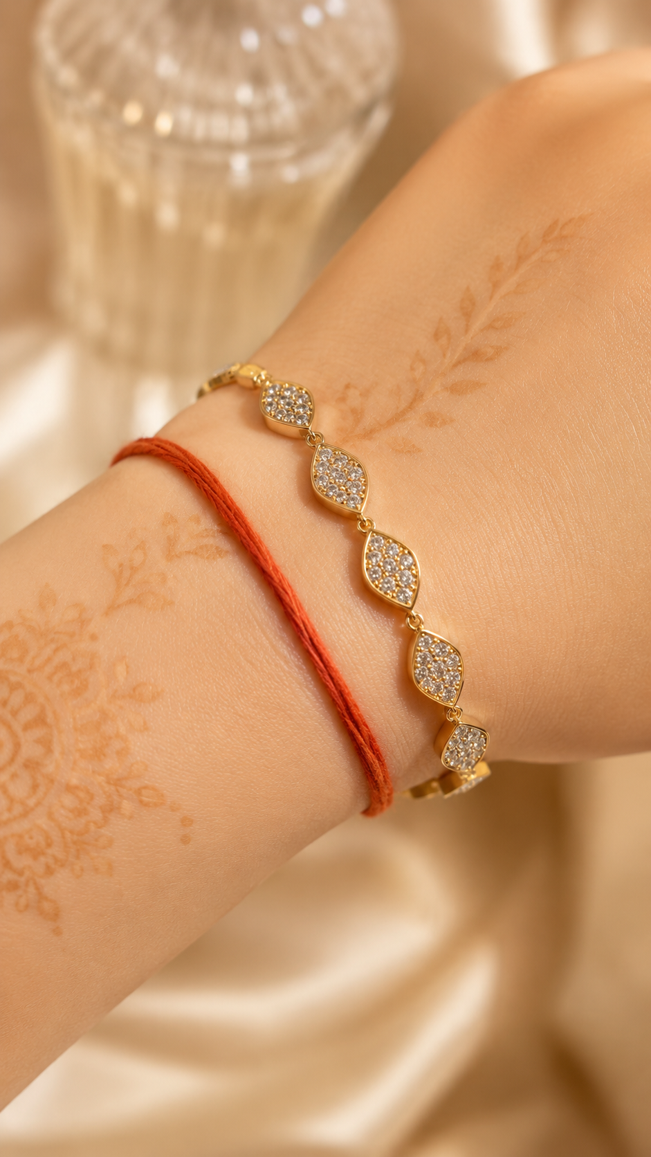 Lustra Leaf AD 316L Anti Tarnish Bracelet